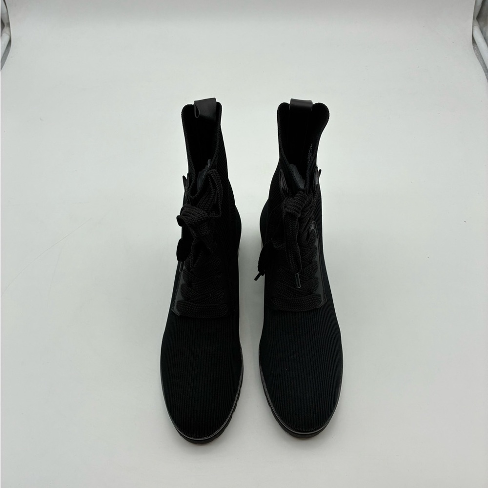 Kate Spade Women’s Black Knit Lace-Up Ankle Boots, 7.5B